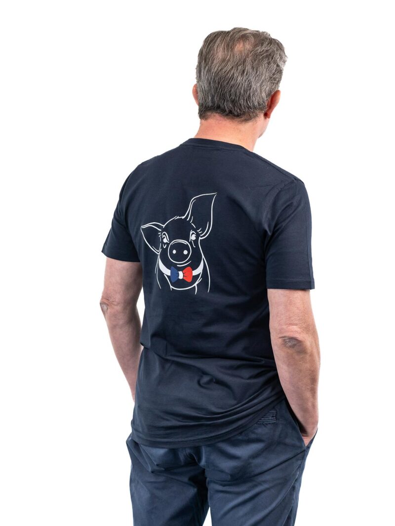 tee shirt homme basique bleu 4 - Cochon Futé