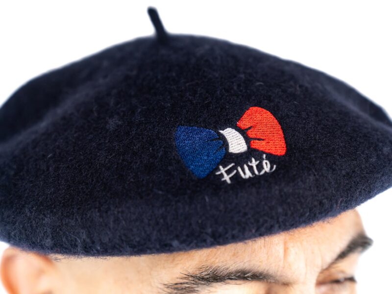 Beret bleu 12 - Cochon Futé