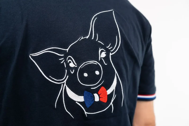 Polo homme france bleu 13 - Cochon Futé