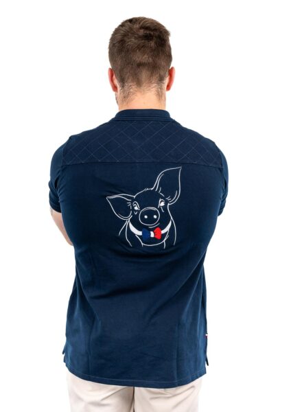 Polo shilton France bleu 19 - Cochon Futé