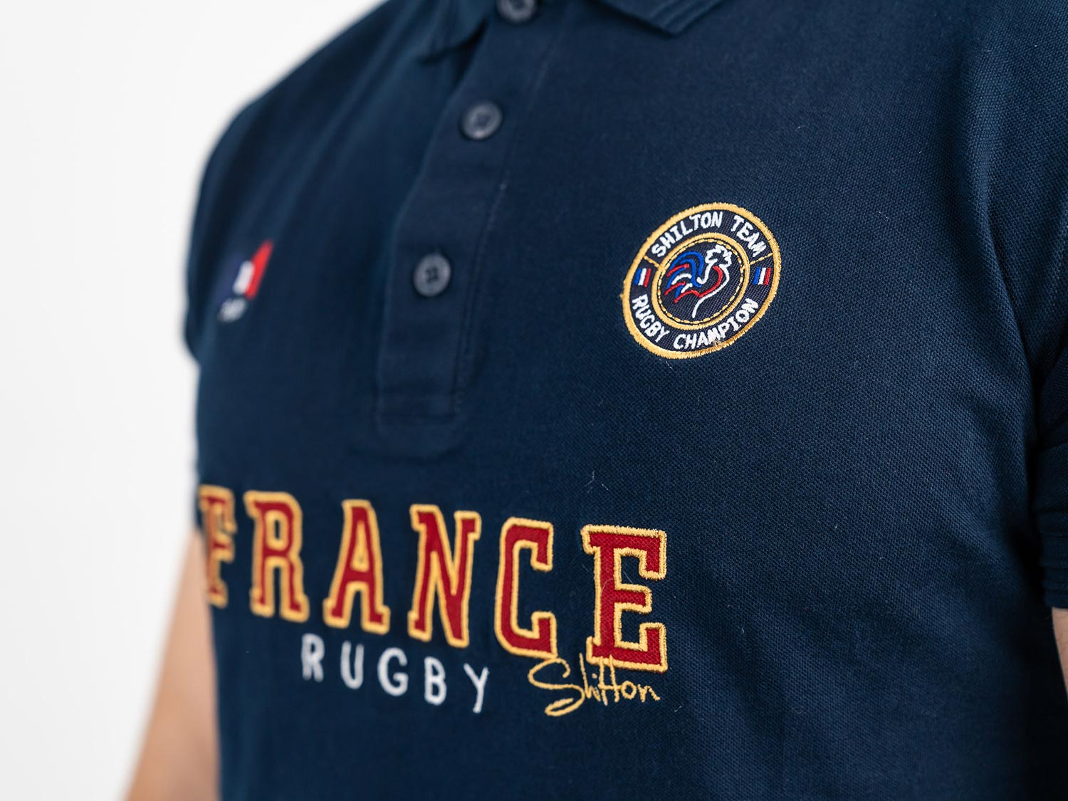 Polo shilton France bleu 2 - Cochon Futé