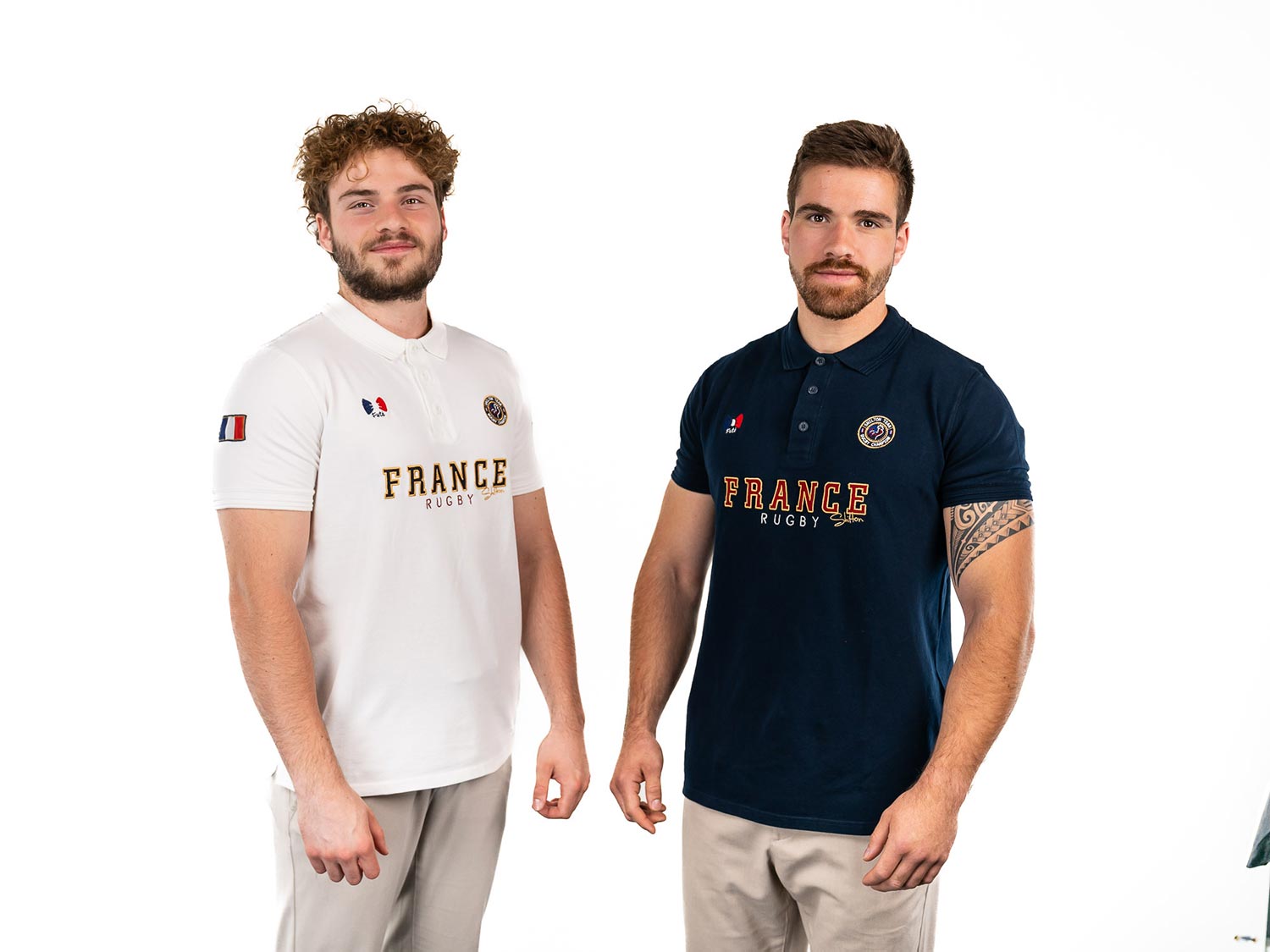 Polo shilton France duo bleu blanc 1 - Cochon Futé