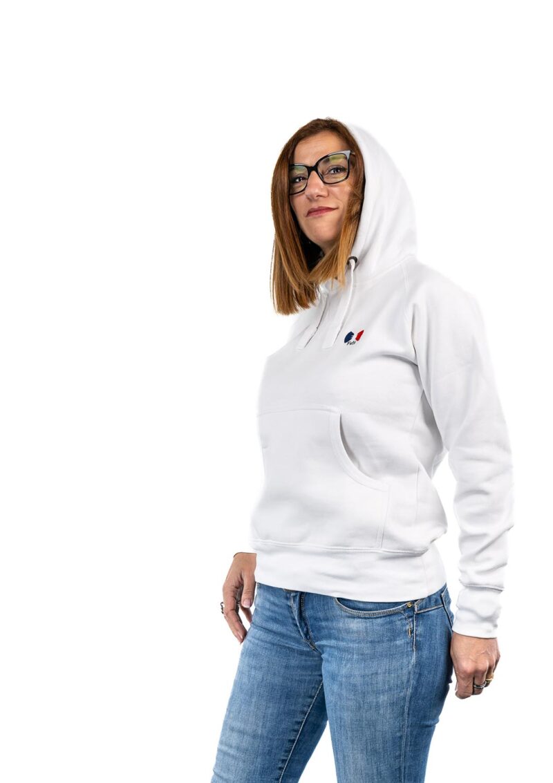 Pull Femme Blanc 1 - Cochon Futé