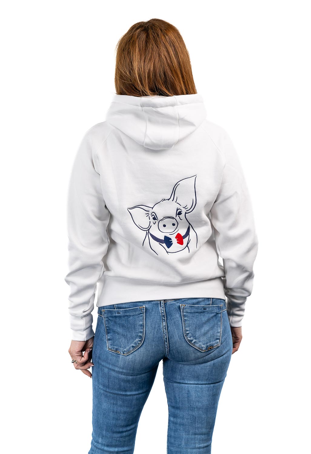 Pull Femme Blanc 4 - Cochon Futé