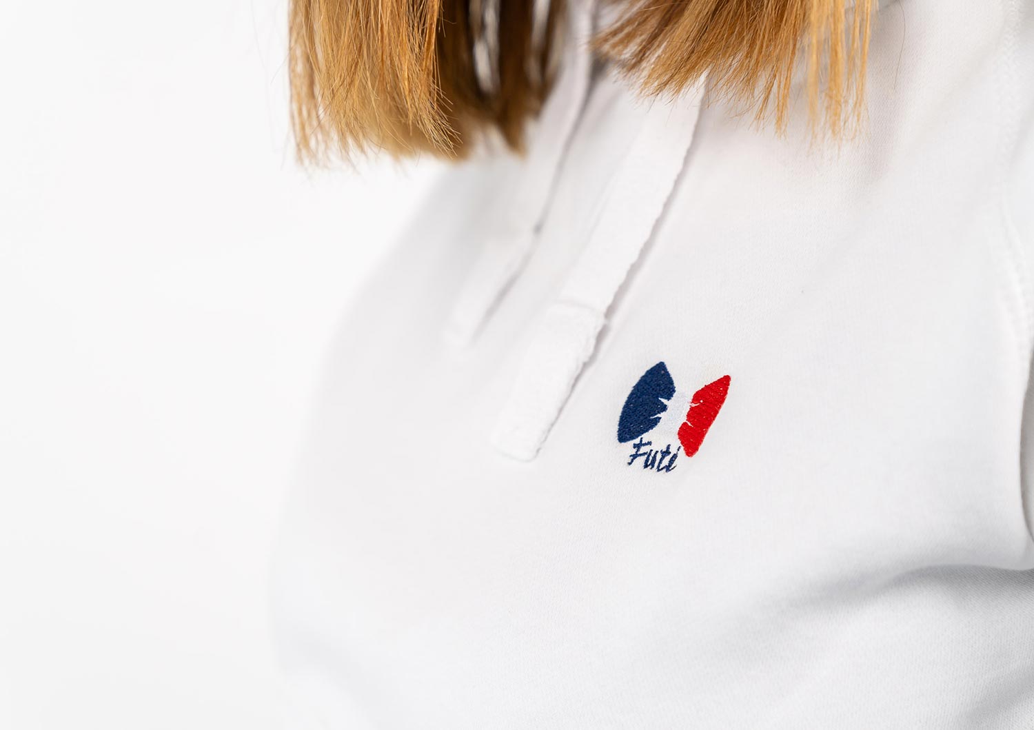 Pull Femme Blanc 7 - Cochon Futé