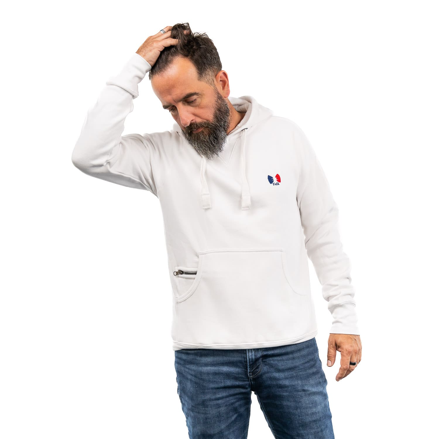 Pull-Homme-Blanc-2 Pull Homme Blanc 2 - Cochon Futé