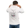 Pull Homme Blanc 4 - Cochon Futé