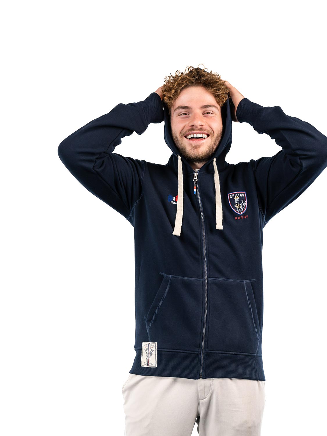 Sweat Shilton Zip bleu 29 - Cochon Futé