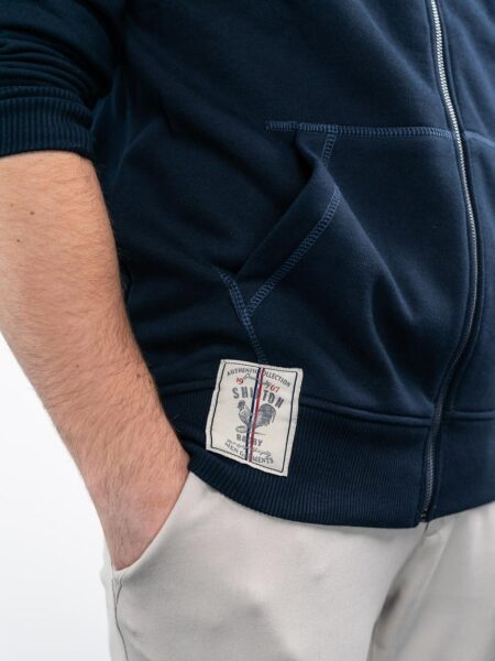 Sweat Shilton Zip bleu 4 - Cochon Futé