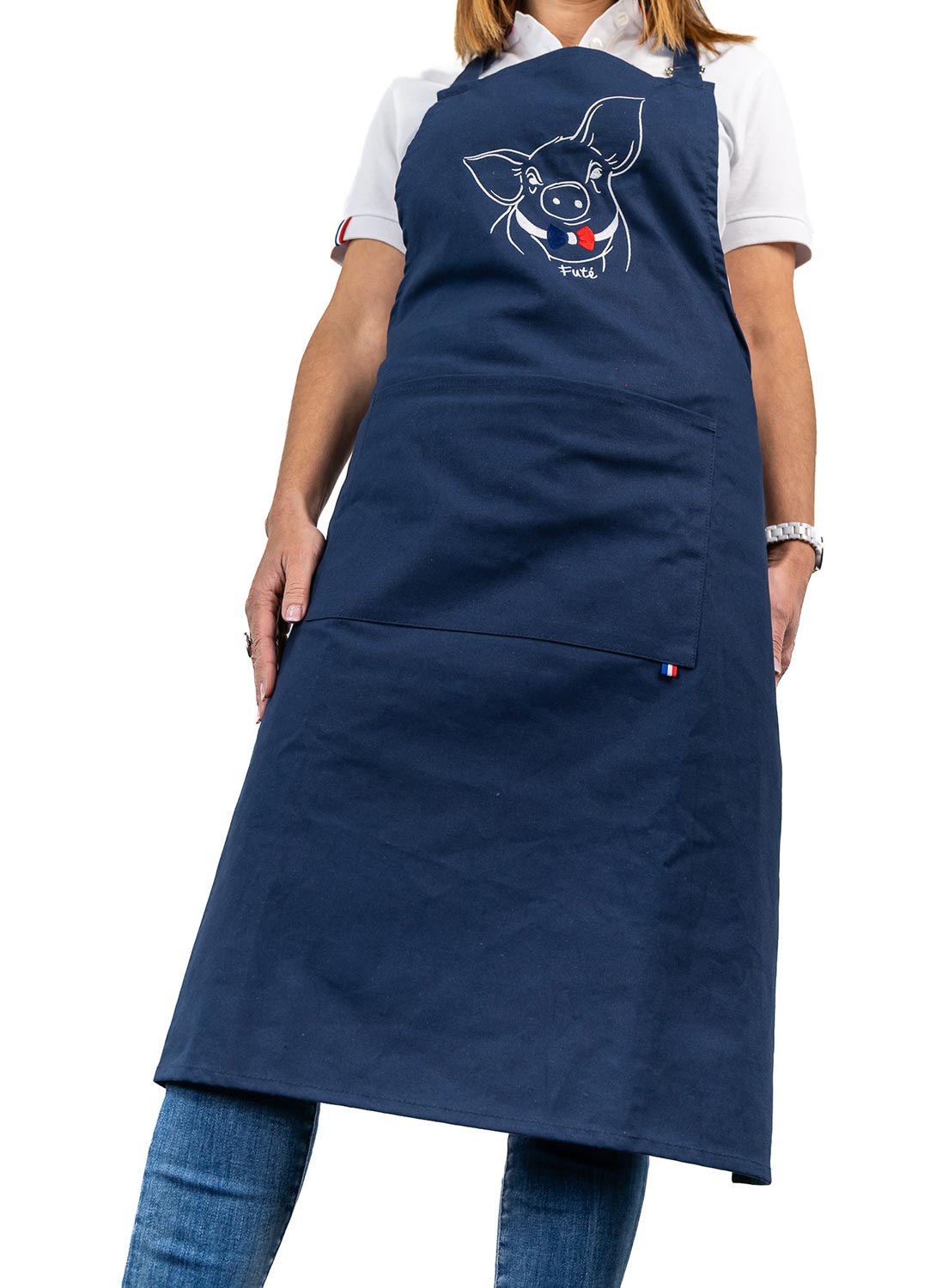 Tablier-bleu9 Tablier bleu9 - Cochon Futé