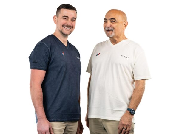 Tee shirt shilton vintage bleu blanc 1 - Cochon Futé