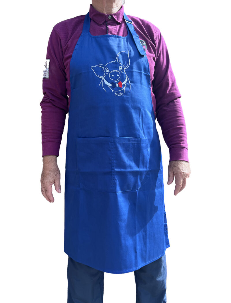 tablier bleu roi copie - Cochon Futé
